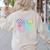 Vintage Are You Fall O Ween Directions Teacher Halloween Women's Sweatshirt Back Print Sand
