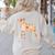Vintage Floral Boston Terrier For Dog Lover Women's Sweatshirt Back Print Sand