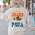 Vintage Retro My Favorite Teacher Calls Me Papa Father's Day Women's Sweatshirt Back Print Sand