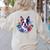 Watercolor Floral Boston Terrier Mama Dog Lover Mother's Day Women's Sweatshirt Back Print Sand