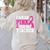 I Wear Pink For My Teacher Breast Cancer Awareness Women's Sweatshirt Back Print Sand I Wear Pink For My Teacher Breast Cancer Awareness Women's Sweatshirt Back Print Sand
