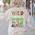 Wild About 3rd Grade Teacher Student Third Grade Zoo Safari Women's Sweatshirt Back Print Sand