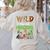 Wild About Preschool Teacher Student Preschool Zoo Safari Women's Sweatshirt Back Print Sand