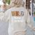 Wild About Teaching Teacher Lover Animals Leopard Zebra Women's Sweatshirt Back Print Sand
