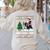Xmas Tree Lighting Santa Riding Boston Terrier Christmas Women's Sweatshirt Back Print Sand