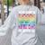 100 Days Of School Heart Love Teacher Or Student 100th Day Women's Sweatshirt Back Print Ash