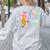 100 Days Of School Preppy 100th Day Of School Teachers Girls Women's Sweatshirt Back Print Ash 100 Days Of School Preppy 100th Day Of School Teachers Girls Women's Sweatshirt Back Print Ash