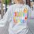 100 Days Of School Teacher And Student Women's Sweatshirt Back Print Ash