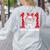 100 Days Smarter 101st Day School Dalmatian Dog Teacher Kids Women's Sweatshirt Back Print Ash