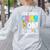 100th Day Of School Get Your Cray On Teacher Women's Sweatshirt Back Print Ash 100th Day Of School Get Your Cray On Teacher Women's Sweatshirt Back Print Ash