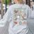 12 Days Of Art Teacher Christmas Artists Painter Educational Women's Sweatshirt Back Print Ash