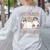 1st Grade Boo Crew Groovy Halloween Floral Ghost Kid Teacher Women's Sweatshirt Back Print Ash