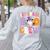 1st Grade Boo Crew Spooky First Grade Halloween Teacher Women's Sweatshirt Back Print Ash