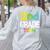 2nd Grade Team T-Shirt 2nd Grade Squad Teacher Women's Sweatshirt Back Print Ash
