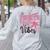 4th Fourth Grade Vibes Back To School Coquette Teacher Girl Women's Sweatshirt Back Print Ash 4th Fourth Grade Vibes Back To School Coquette Teacher Girl Women's Sweatshirt Back Print Ash