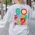 50 Days Of School Teacher Happy 50th Day Of School Kids Women's Sweatshirt Back Print Ash