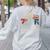 6-7 7-6 George Washington Freedom For Teachers Women's Sweatshirt Back Print Ash