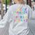 ABC Elemeno Kindergarten Teacher Boy Girl Kid Back To School Women's Sweatshirt Back Print Ash ABC Elemeno Kindergarten Teacher Boy Girl Kid Back To School Women's Sweatshirt Back Print Ash