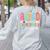 ABCD Kindergarten Rocks Pencil Lightning Teachers Rock Boys Women's Sweatshirt Back Print Ash
