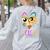 Abstract Cat Art Picatsso Shirt For Art Teachers Women's Sweatshirt Back Print Ash Abstract Cat Art Picatsso Shirt For Art Teachers Women's Sweatshirt Back Print Ash
