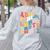 Alphabet Hi Back To School ABC Pre K Kindergarten Teacher Women's Sweatshirt Back Print Ash Alphabet Hi Back To School ABC Pre K Kindergarten Teacher Women's Sweatshirt Back Print Ash