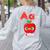 A Is For Apple Pre-K Kindergarten Teacher Student Women's Sweatshirt Back Print Ash A Is For Apple Pre-K Kindergarten Teacher Student Women's Sweatshirt Back Print Ash