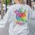 Apple Retro Play Is Learning Kindergarten Teacher Daycare Women's Sweatshirt Back Print Ash Apple Retro Play Is Learning Kindergarten Teacher Daycare Women's Sweatshirt Back Print Ash