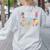 Lets Make Art Colerful Artists Painter Art Teacher Men Women Girls Kids Women's Sweatshirt Back Print Ash