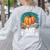 Art Teacher Pumpkin Painting Halloween Costume Women's Sweatshirt Back Print Ash