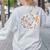 Art Teacher Pumpkin Scary Halloween Costume Men Women Women's Sweatshirt Back Print Ash