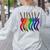 Art Teacher For Women Art Teacher Clothes Women's Sweatshirt Back Print Ash