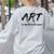 Art Teacher Women's Sweatshirt Back Print Ash Art Teacher Women's Sweatshirt Back Print Ash