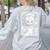 Artist Tarot Card Skeleton Painter Art Teacher Witchy Women's Sweatshirt Back Print Ash
