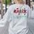 ASL Christmas Buffalo Plaid Teacher American Sign Language Women's Sweatshirt Back Print Ash ASL Christmas Buffalo Plaid Teacher American Sign Language Women's Sweatshirt Back Print Ash