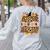 Autumn Fall SPED ED Teacher Thankful Grateful Pumpkin Retro Women's Sweatshirt Back Print Ash