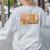 Autumn Pumpkin Thanksgiving Coffee Floral Teacher Fall Women's Sweatshirt Back Print Ash