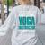 This Is What An Awesome Yoga Instructor Yoga Teacher Women's Sweatshirt Back Print Ash