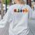 Back To School Cute Hungry Lover Fruits Teacher Women's Sweatshirt Back Print Ash