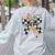 Back To School Hello Fifth Grade Teacher Coquette Pencil Bow Women's Sweatshirt Back Print Ash