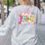 Back To School Pre-K Preppy Teacher Girl Women's Sweatshirt Back Print Ash Back To School Pre-K Preppy Teacher Girl Women's Sweatshirt Back Print Ash