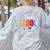 Back To School Teachers Crew Students Team ESOL Teacher Women's Sweatshirt Back Print Ash