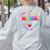 Bilingues Dream Team Dual Language Bilingual Crew Teacher Women's Sweatshirt Back Print Ash
