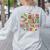 Book Tree All Is Calm Said No Teacher Ever Christmas Women's Sweatshirt Back Print Ash