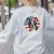 Boston Bull Terrier Men Boston Terrier Dog Dad Women's Sweatshirt Back Print Ash