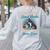 Boston Terrier American Gentleman Bibliophile Book Lover Women's Sweatshirt Back Print Ash