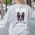 Boston Terrier American Gentleman Dog Lover I'm Well Trained Women's Sweatshirt Back Print Ash