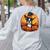 Boston Terrier Bostie Dog Breed Pet Halloween Pumpkins Women's Sweatshirt Back Print Ash