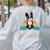 Boston Terrier Boston-Bulldog For Men Women Girls Kids Women's Sweatshirt Back Print Ash