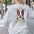 Boston Terrier Brindle Dog Professional Human Trainer Women's Sweatshirt Back Print Ash