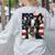 Boston Terrier Dog American Flag 4th Of July Patriotic Puppy Women's Sweatshirt Back Print Ash